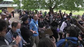 Several arrested at anti-lockdown protest in London's Hyde Park