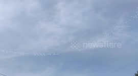Skywriting Seen over Queens New York