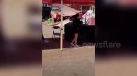 Disgusting video shows Chinese vendor using mouth to spray water over waxberries