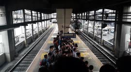 The struggle with riding a train in the Philippines