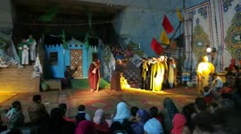 Theater Played Open air Show Before Ramadan Nights