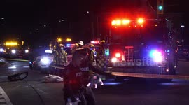 Spectacular high speed crash in Markham, Canada, sends several to hospital