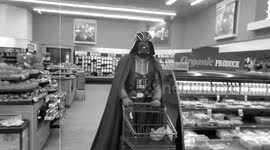 California man on the 'Dark Side' shows the Lighter side of Coronavirus protection dressed as 'Darth Vader'