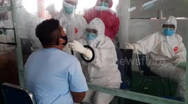 Market traders in Indonesia's Padang tested for COVID-19