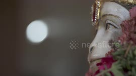 Face of Hanuman Statue