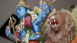 Vishnu And Lion Head Sculpture