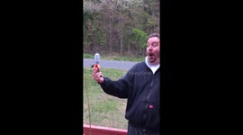 US man has epic reaction to hummingbird feeding from his hand