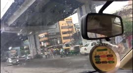 Driver films aftermath of Cyclone Amphan on Indian city of Kolkata