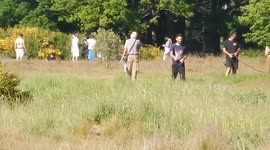 Londoners On Wanstead Flats Enjoy Another Scorching Day