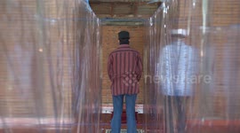 Plastic Curtains to Prevent Coronavirus Spread in Mosques