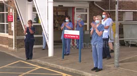 Dorchester residents come out to support NHS staff for UK's Clap for Carers