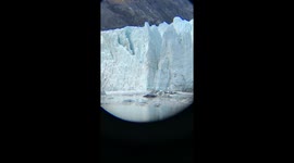 Glacier falling
