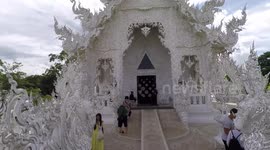 ABSOLUTELY STUNNING TEMPLE IN THAILAND - THE WHITE TEMPLE - WAT RONG KHUN
