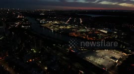 Dron Mavic Air 2 Night Time Bronx Ny