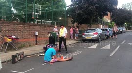 Elvis performing on the streets during Covid Lockdown