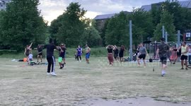 No club, no problem! Locals join improvised dance-off during lockdown in East London