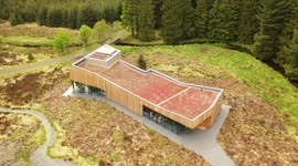 Brand New OM Dark Sky Observatory In Davagh - Drone Clip 3