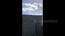 Strong winds wreak havoc with Primark roof in Edinburgh