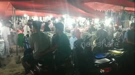 Tens of thousands crowd streets of Indonesian city ahead of Eid despite lockdown
