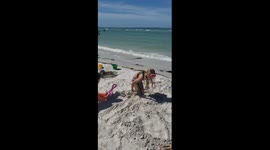 Inflatable Tube Guy has Nothing on Little Girl
