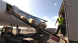 Four-million face masks arrive on flight into UK