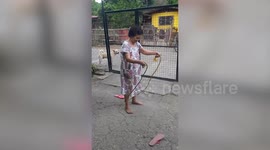 Grandmother, 76, Shows Off Her Skipping Skills
