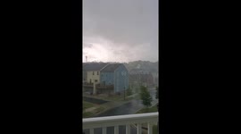 Tornado warning in Charlotte, USA