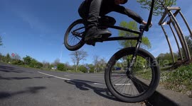 Man does cool BMX Bike trick in Slowmo / Action - Fun - Extreme Sports Video Clips
