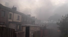A smoke filled street in Rochdale