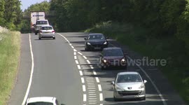 Traffic heading into Dorset on May Bank Holiday Sunday