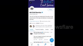 The UK Civil Service tweet