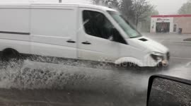 Heavy rain and flash flooding hit Ontario, Canada