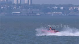 Britons bake in bank holiday heatwave in Kent, UK