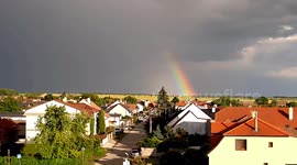 Rainbow we find a moment of happiness and love