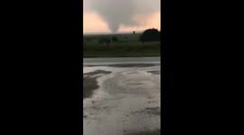 Further footage of tornado outside Texas city of Lubbock