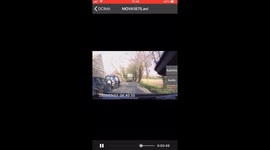 Near miss HGV carrying container collapses on Audi