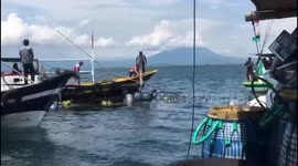 fishing motor boat sank in probolinggo waters