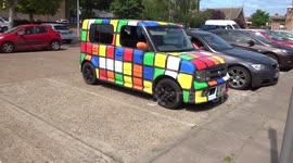 Amazing Rubik's Cube Car