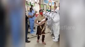 Heartwarming scene as one-month-old baby recovers from COVID-19 in India