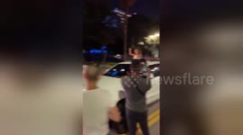 Kid chants 'black lives matter' from car during George Floyd protest in LA