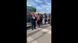 Crowd gather outside Minneapolis Police Department Third Precinct in protest against George Floyd's death