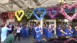 Coronavirus UK: the tenth and possibly the final NHS Clap for Carers outside Chelsea and Westminster Hospital on 28 May 2020