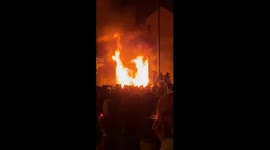 Minneapolis protesters set fire to police station as protests over George Floyd continue to escalate