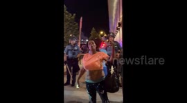 Protesters in tense standoff with police following riots in Minneapolis