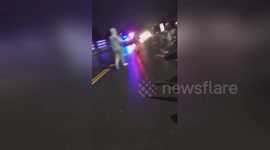 'How does it feel to protect a killer?' Protesters gather outside home of fired Minneapolis police officer