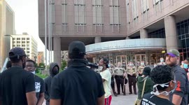 Peaceful protest - Justice Center downtown Minneapolis