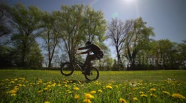 Man does cool BMX Bike trick in Slowmo / Action - Fun - Extreme Sports Video Clips