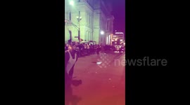 Protesters in Louisville stop traffic on street to protest police killing of George Floyd