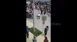 Riots/protest in downtown Houston