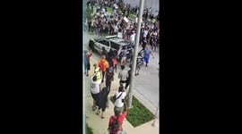 Protest turns riot
